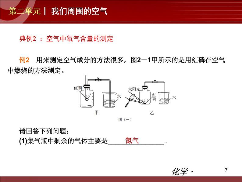 初中化学九上第02单元 我们周围的空气单元复习课件第7页