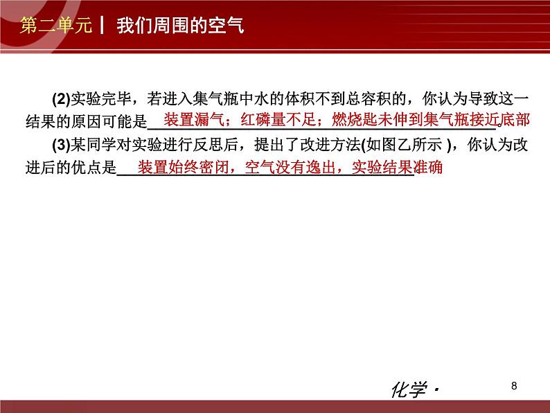 初中化学九上第02单元 我们周围的空气单元复习课件第8页