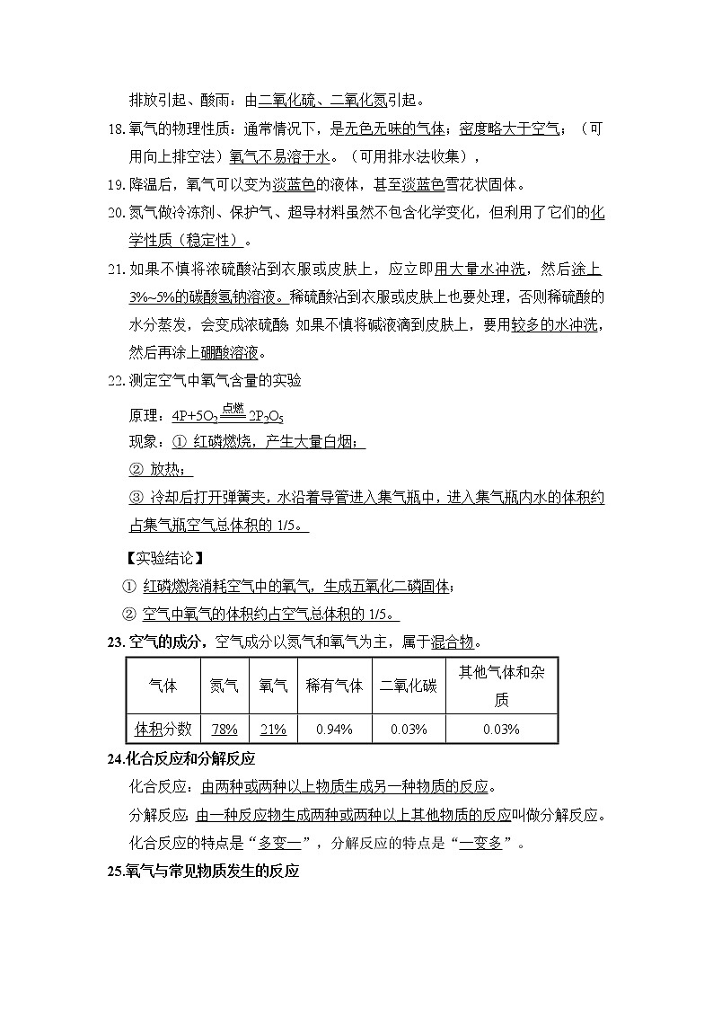 初中化学九上知识点总结化学专题第2页