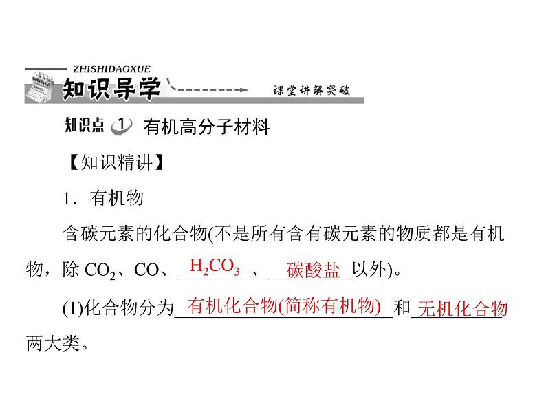 化学九年级下第十二单元 课题3 有机合成材料每课习题课件04