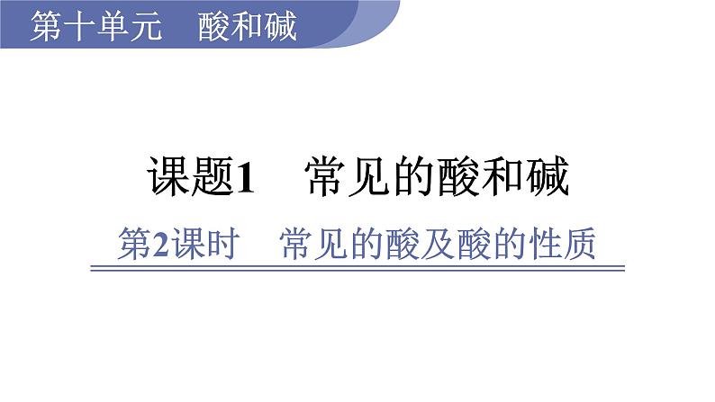 10.1 常见的酸和碱--（课件+教案）人教版九年级化学下册01