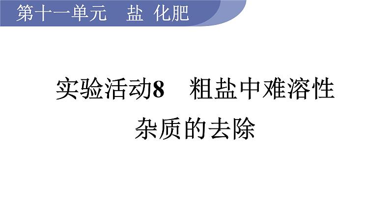 实验活动8　粗盐中难溶性杂质的去除--（课件+教案）人教版九年级化学下册01