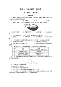 人教版九年级上册课题3 二氧化碳和一氧化碳达标测试