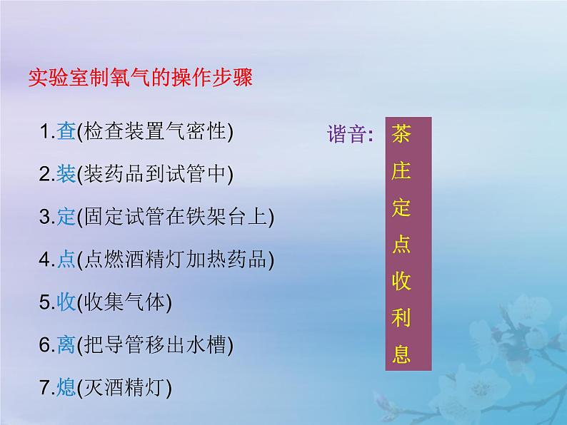 化学人教版九年级上册 同步教学课件第2单元 我们周围的空气 实验活动1 氧气的实验室制取与性质08