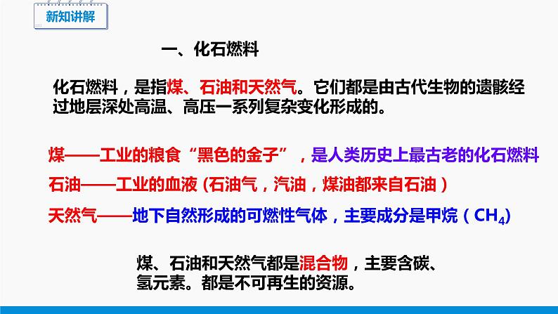 5.4 古生物的“遗产”——化石燃料 同步课件 初中化学科粤版九年级上册第4页