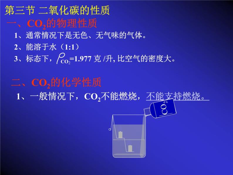 京改版九年级上册化学  8.2 二氧化碳的性质和用途 课件08