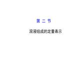 魯教版九年級上冊化學(xué)  3.2 溶液組成的定量表示 課件