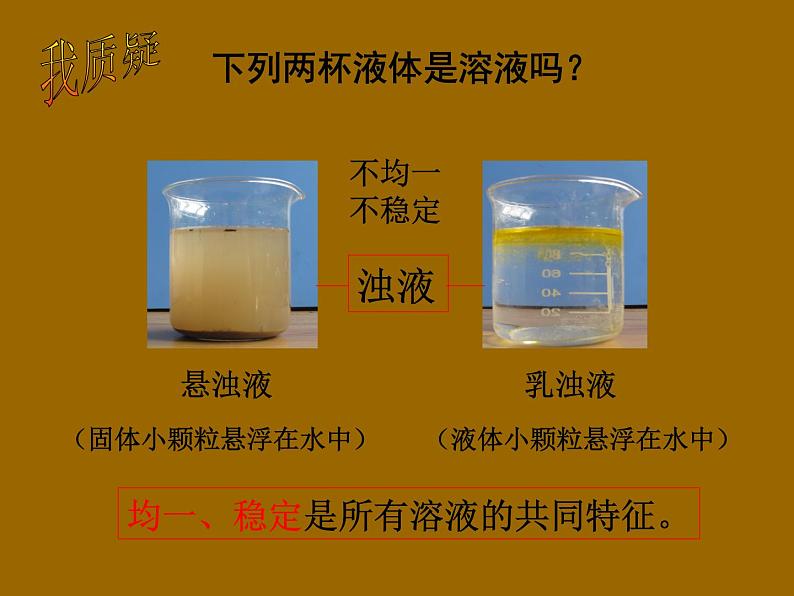 鲁教版九年级上册化学  3.1 溶液的形成 课件03