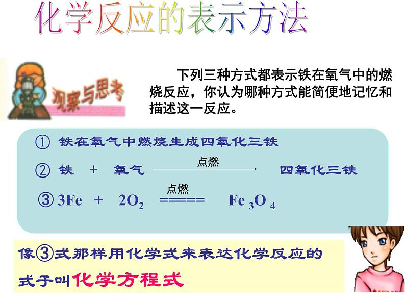 鲁教版九年级上册化学  5.2 化学反应的表示 课件02