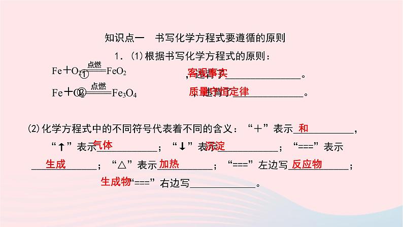 化学人教版九年级上册同步教学课件第5单元 化学方程式 课题2 如何正确书写化学方程式05