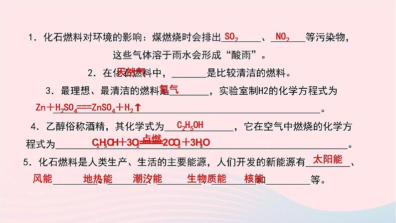 化学人教版九年级上册同步教学课件第7单元 燃料及其利用 课题2 燃料的合理利用与开发 第2课时 使用燃料对环境的影响03