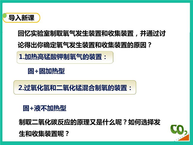 人教版初中化学九年级上册  第六单元课题2 二氧化碳制取的研究 （课件）第2页