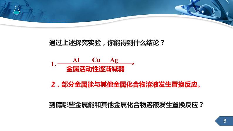 人教版化学九下第八单元课题2金属的化学性质课件课时206