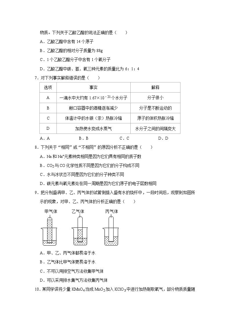 2021-2022学年福建省厦门市同安区九年级（上）期中化学试卷(含答案)02