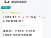 鲁教版初中化学九上 第三单元 第二节 溶液组成的定量表示课件