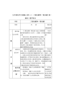 人教版九年级上册第六单元 碳和碳的氧化物课题3 二氧化碳和一氧化碳第一课时教案及反思