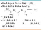 初三人教版九年级化学下册安徽习题讲评课件同步练习2九单元溶液4课题2溶解度2课时