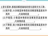 初三人教版九年级化学下册安徽习题讲评课件同步练习2九单元溶液4课题2溶解度2课时