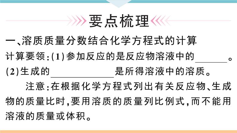 初三人教版九年级化学下册安徽习题讲评课件同步练习2九单元溶液6课题3溶液的浓度2课时第2页