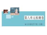 初三人教版九年级化学下册安徽习题讲评课件阶段检测1八单元检测卷