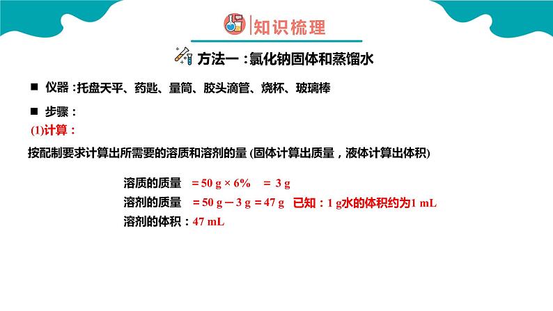 9.3.2 溶液的浓度（2）【教学课件】-【优课堂】2022-2023学年九年级化学下册同步备课系列（人教版）06