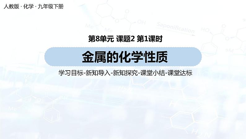 人教九（下）第8单元 课题2 金属的化学性质课件01