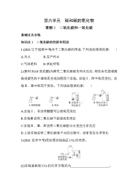 初中化学人教版九年级上册课题3 二氧化碳和一氧化碳课时训练