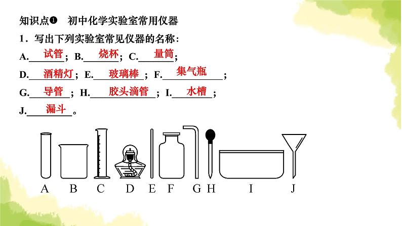 人教版九年级化学上册课题3走进化学实验室第1课时常用仪器药品的取用课件03