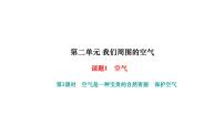 初中化学人教版九年级上册课题1 空气课前预习ppt课件