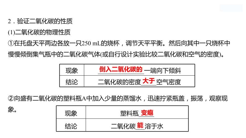 到实验室去：二氧化碳的实验室制取与性质 课件  2022-2023 鲁教版 化学 八年级03