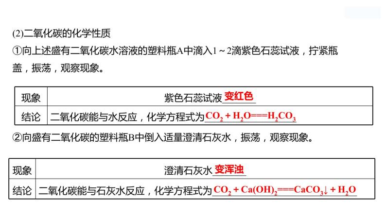 到实验室去：二氧化碳的实验室制取与性质 课件  2022-2023 鲁教版 化学 八年级04