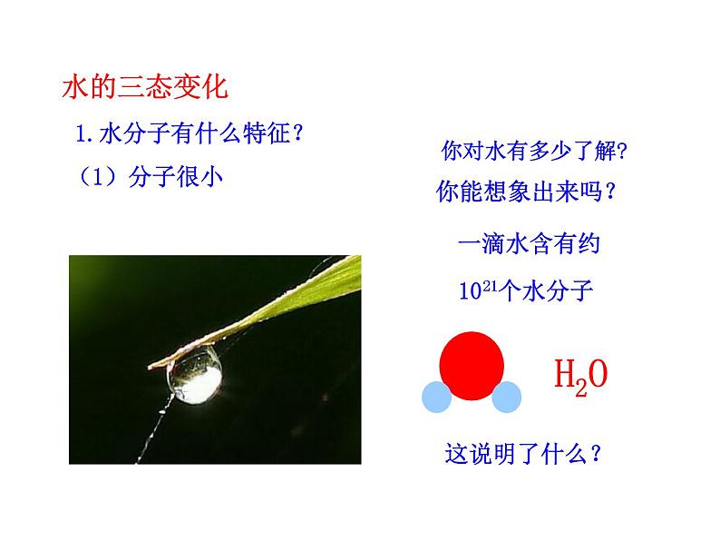 2.1  运动的水分子 课件 鲁教版 五四学制 八年级全04