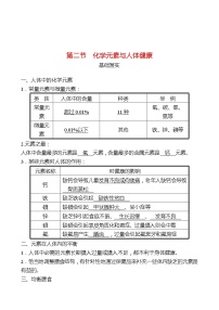 初中2 化学元素与人体健康测试题