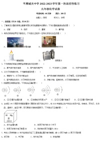 福建省福州市平潭城关中学2022-2023学年九年级上学期第一次适应性练习化学试卷（含答案）