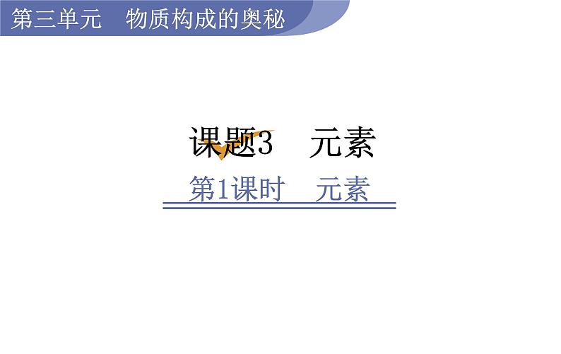 人教版九年级化学上册课件 3.3.1 元素01