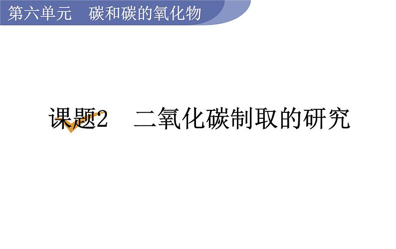 人教版九年级化学上册课件 6.2 二氧化碳制取的研究01