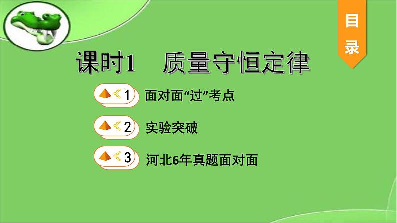 2023年中考化学复习课件-- 第五单元课题1质量守恒定律01