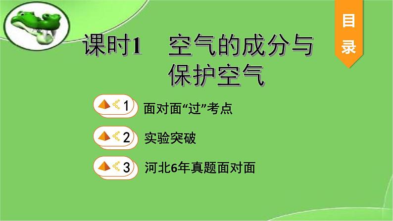 2023年中考化学复习课件--第二单元课题1 空气第1页