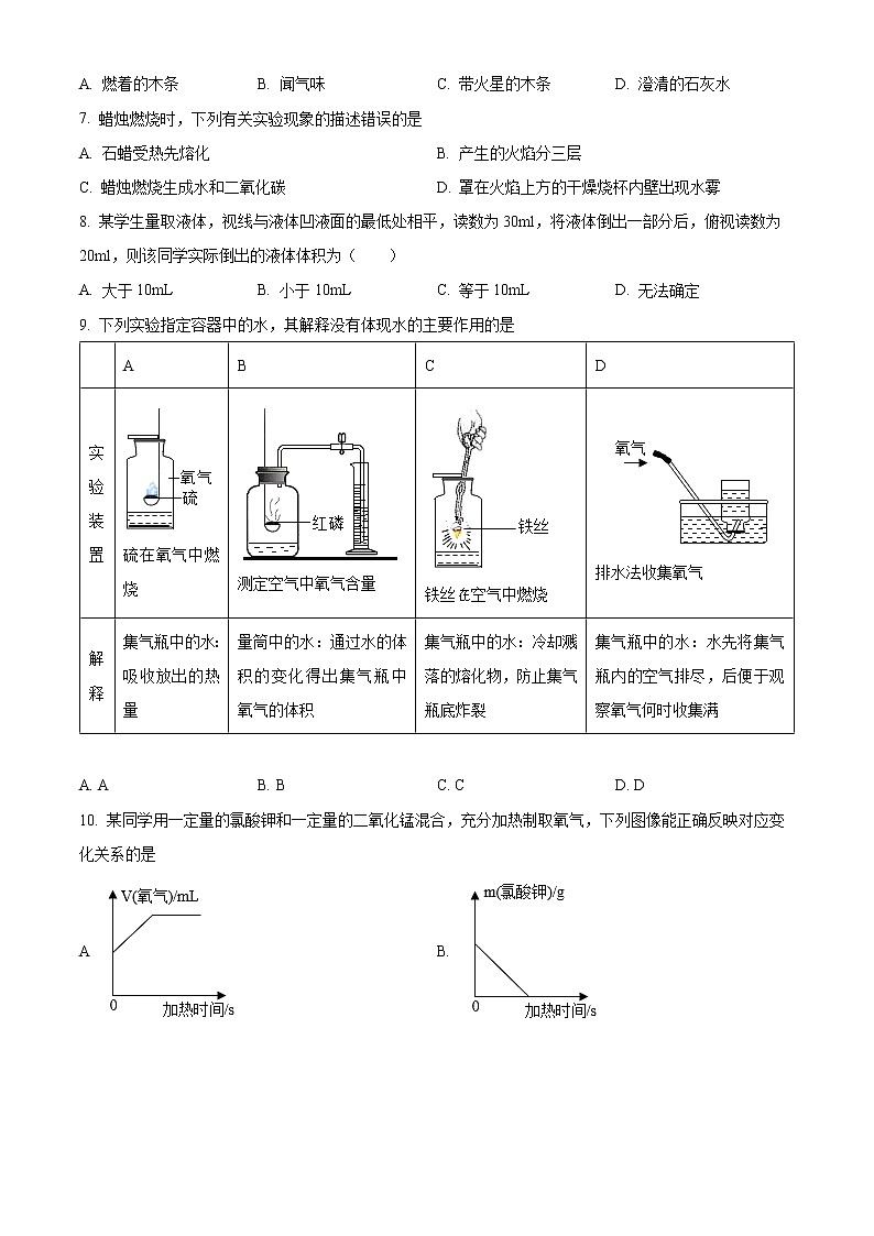 山西省临汾市尧都区2022-2023学年九年级上学期第一次月考化学试题(含答案)第2页