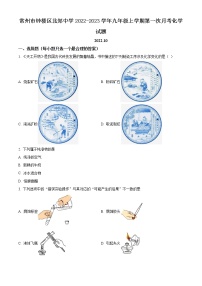 常州市钟楼区北郊中学2022-2023学年九年级上学期第一次月考化学试题（含解析）