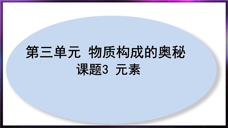3.3元素课件  九年级化学人教版上册01
