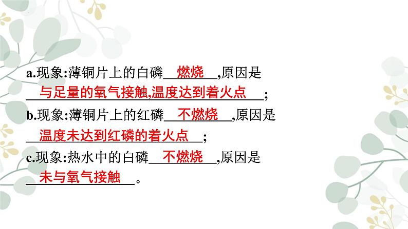 7.1燃烧和灭火课件   九年级化学人教版上册07