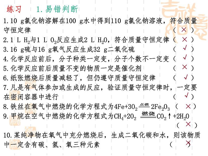 第五单元 化学方程式复习课件   九年级化学人教版上册第5页