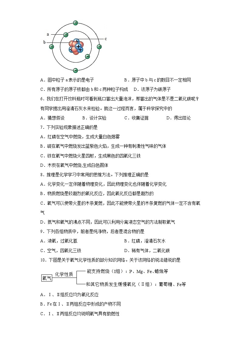安徽省合肥市肥西县小庙中学2022-2023学年九年级上学期期中模拟化学试题(含答案)第2页