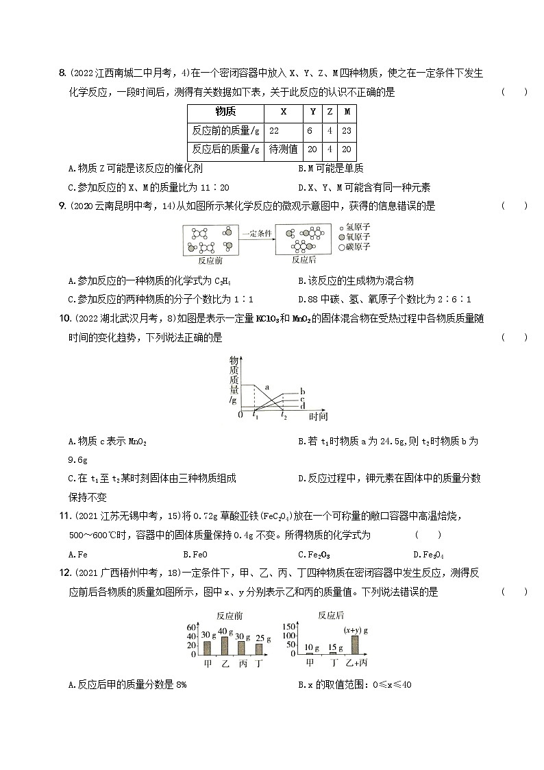 〖卷13】第五单元  提优测试（含答案）九年级化学上册考前集训（人教版）02