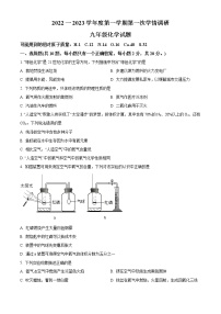 江苏省徐州市东苑中学2022-2023学年九年级上学期第一次学情调研化学试题(含答案)