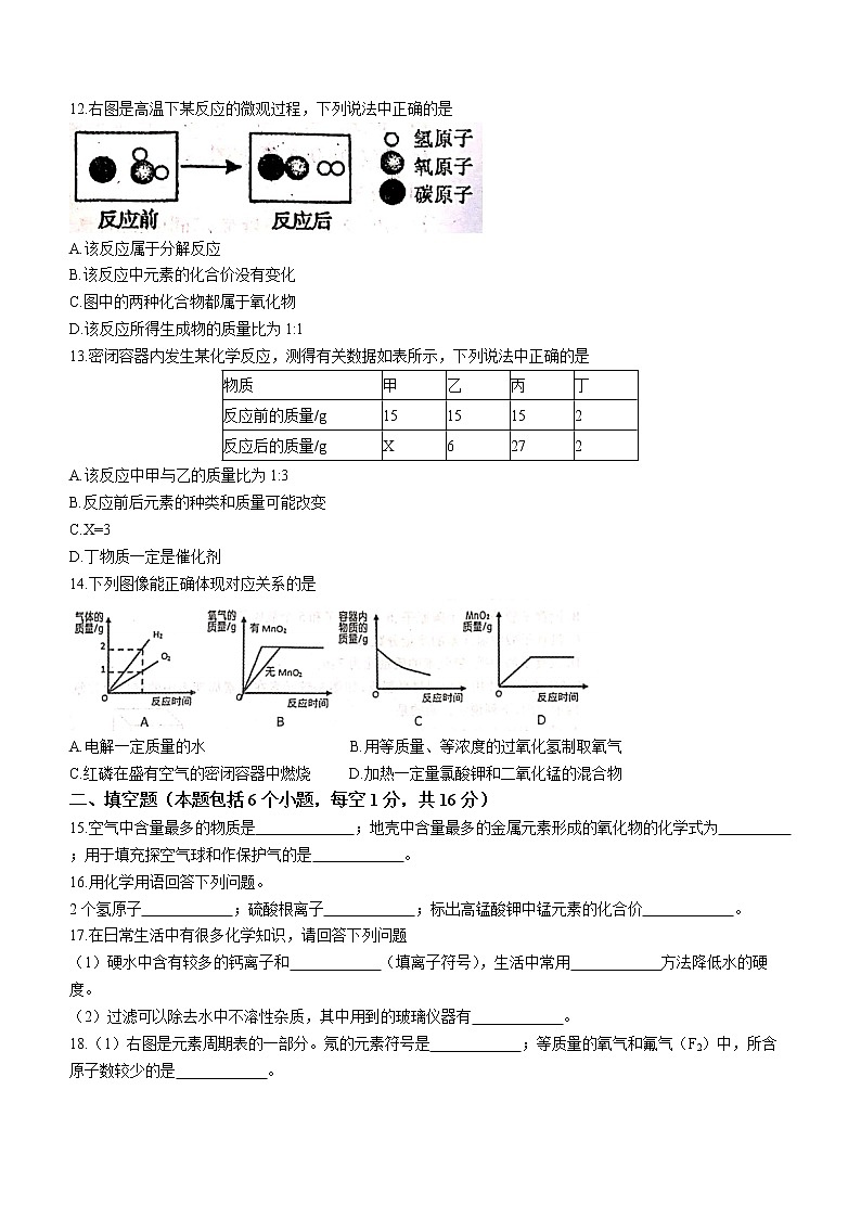 河南省南阳市邓州市2022-2023学年九年级上学期期中化学试题(含答案)第3页