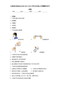 吉林省吉林市永吉县2022-2023学年九年级上学期期中化学试题(含答案)