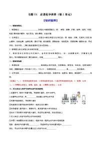 专题01 走进化学世界（知识梳理+专题过关）-2022-2023学年九年级化学上学期期中期末考点大串讲（人教版）