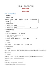 专题02 身边的化学物质（知识梳理+专题过关）-2022-2023学年九年级化学上学期期中期末考点大串讲（沪教版）